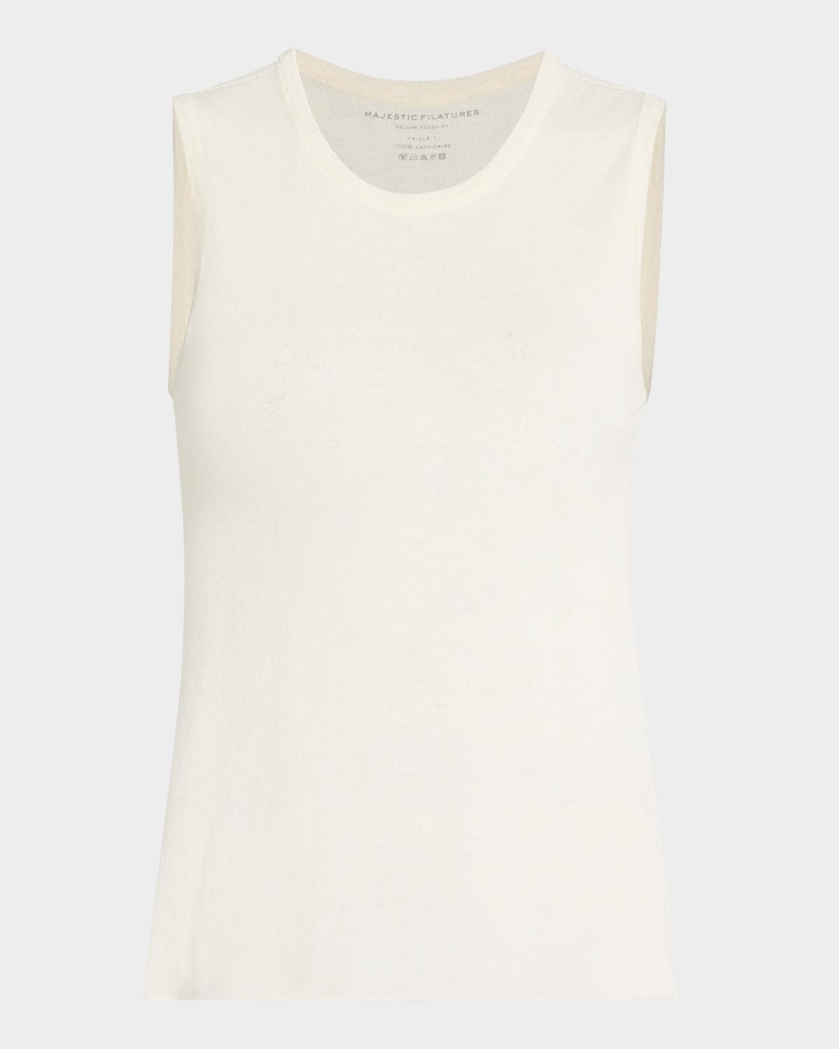 Majestic Filatures Machine-Washable Cashmere Sleeveless Sweater