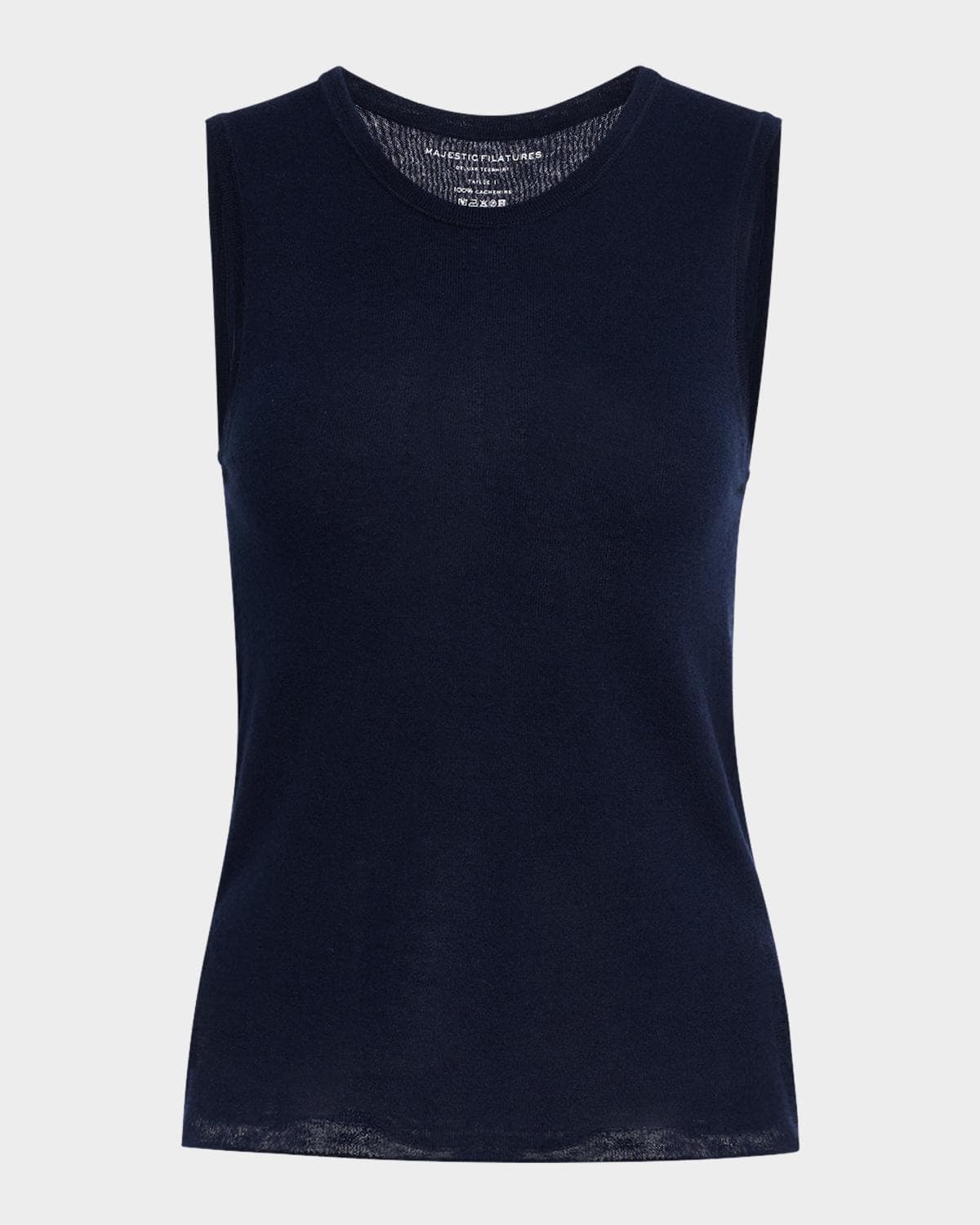 Majestic Filatures Machine-Washable Cashmere Sleeveless Sweater