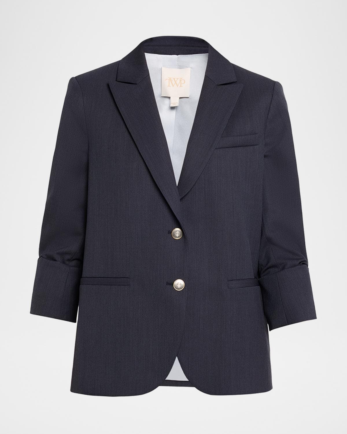 TWP Boyfriend Single-Breasted Stretch Wool Blazer