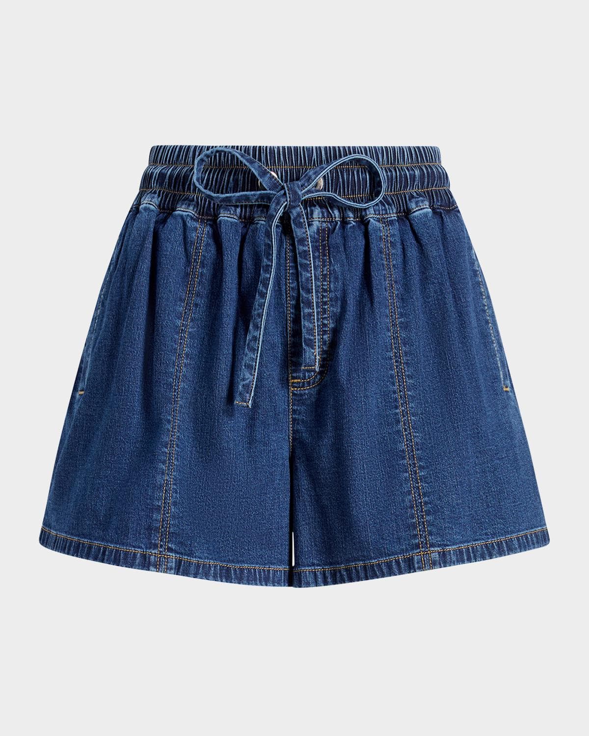 Cinq à Sept Paige Denim Drawstring Shorts · SMALL