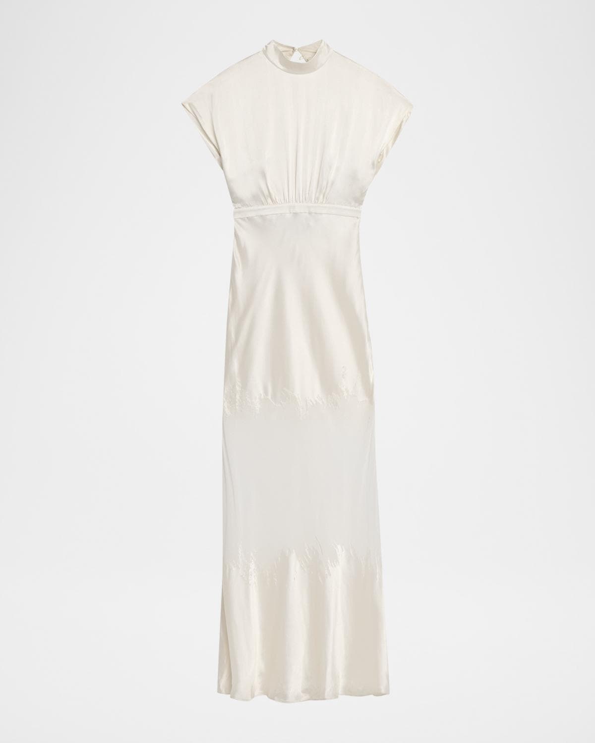Saloni Fabienne Silk Long Dress
