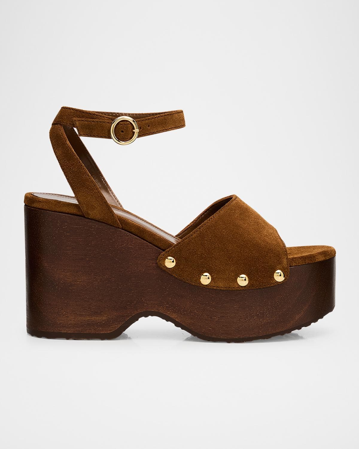 Gianvito Rossi Suede Ankle-Strap Platform Sandals