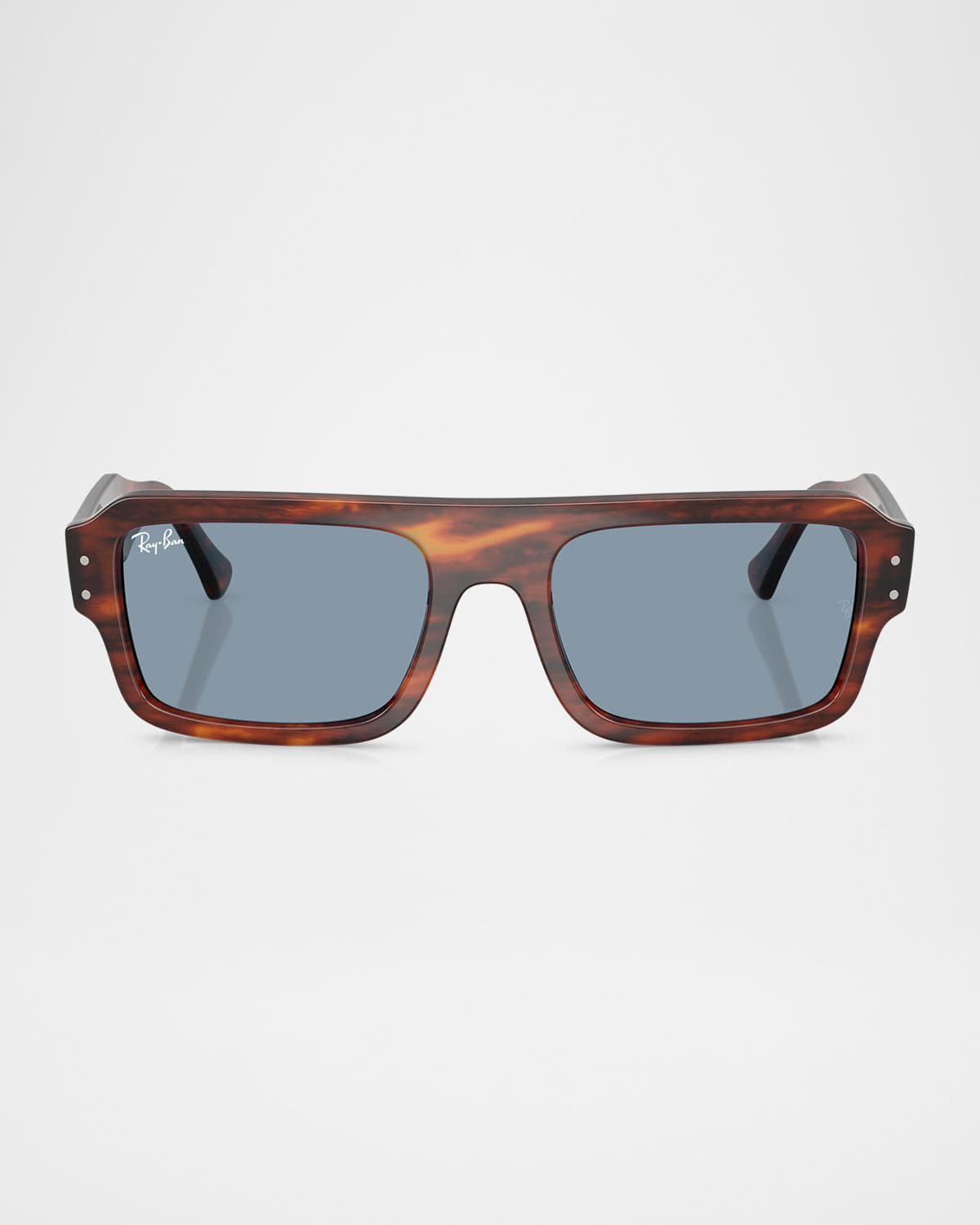 Ray-Ban RB4454 Havana Rectangular Sunglasses