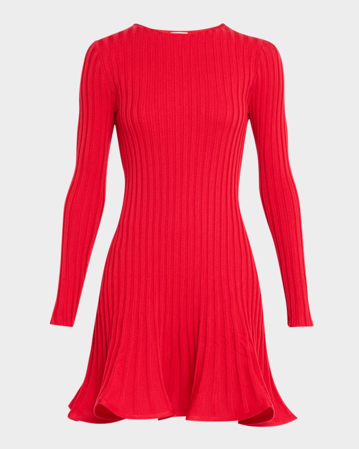 Akris punto Reversed Rib Knit Mini Dress