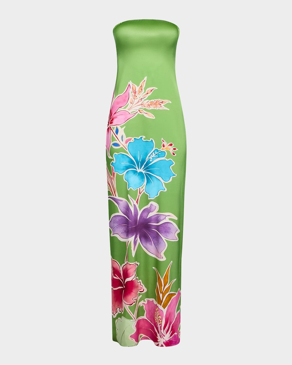 Retrofête Vivi Strapless Floral Dress