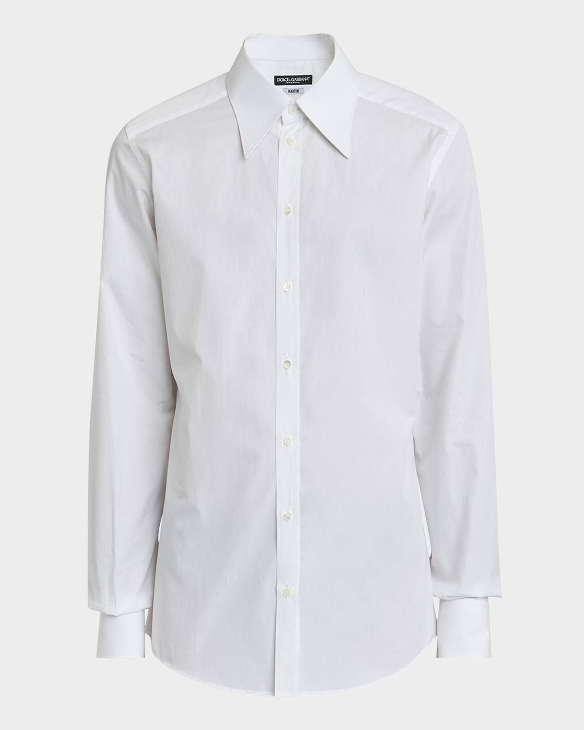 Dolce & Gabbana Men's Cotton Point-Collar Sport Shirt