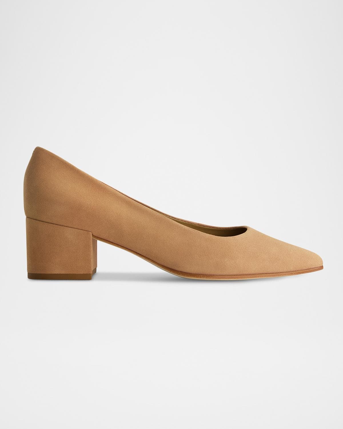 Bernardo Millie Suede Block-Heel Pumps