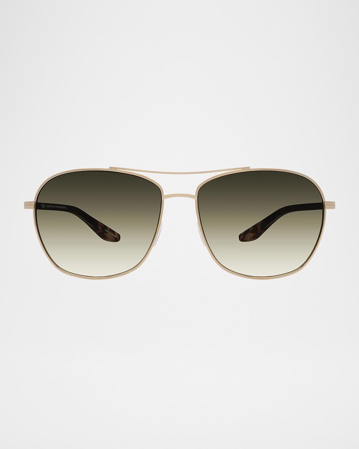 Barton Perreira Sully Aviator Titanium Sunglasses