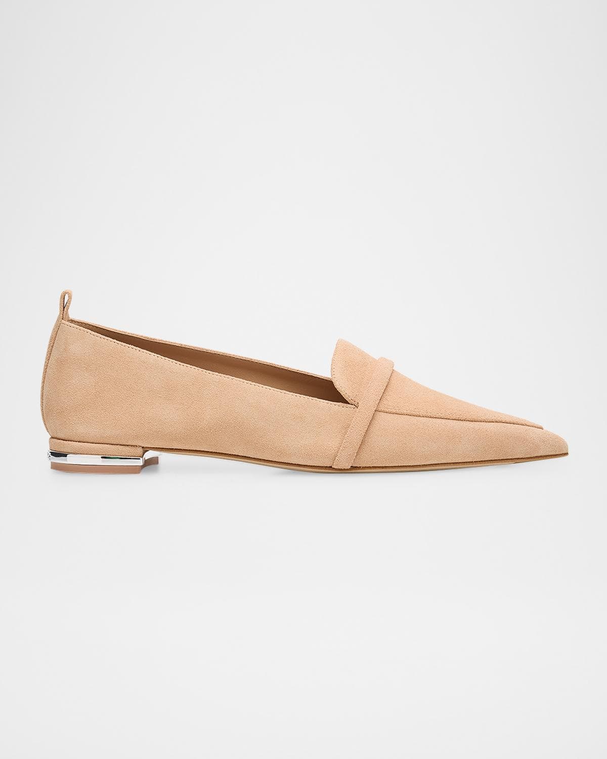 Malone Souliers Dora Suede Pointed-Toe Loafers