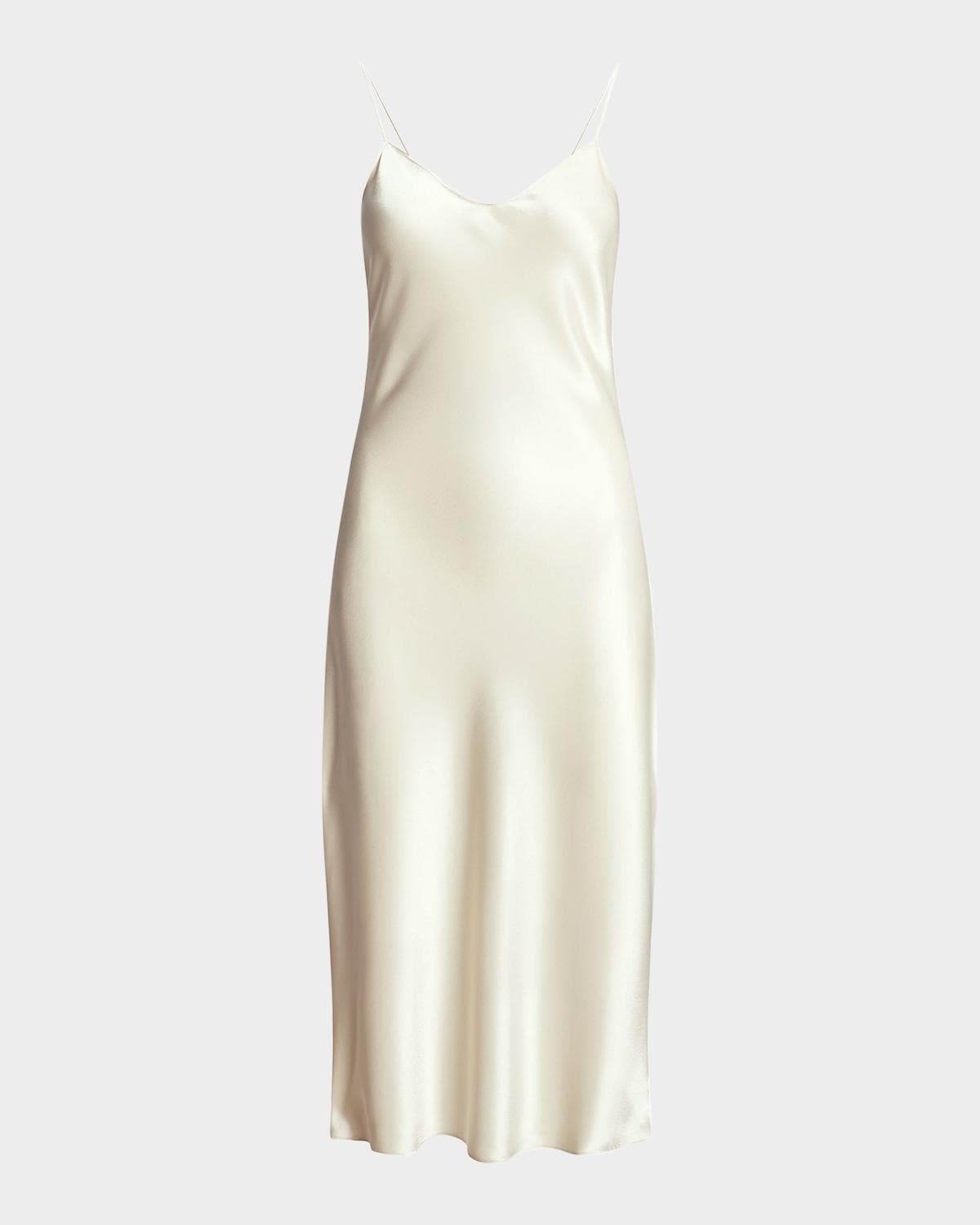 Polo Ralph Lauren Satin Midi Slip Dress
