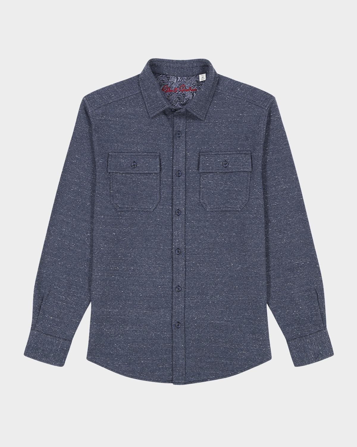Robert Graham Men's Vigano Pocket Knit Button-Down Shirt · XXX-LARGE