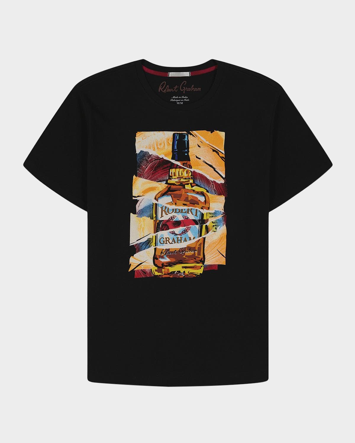 Robert Graham Men's Whiskey Wisdom Graphic T-Shirt · XX-LARGE