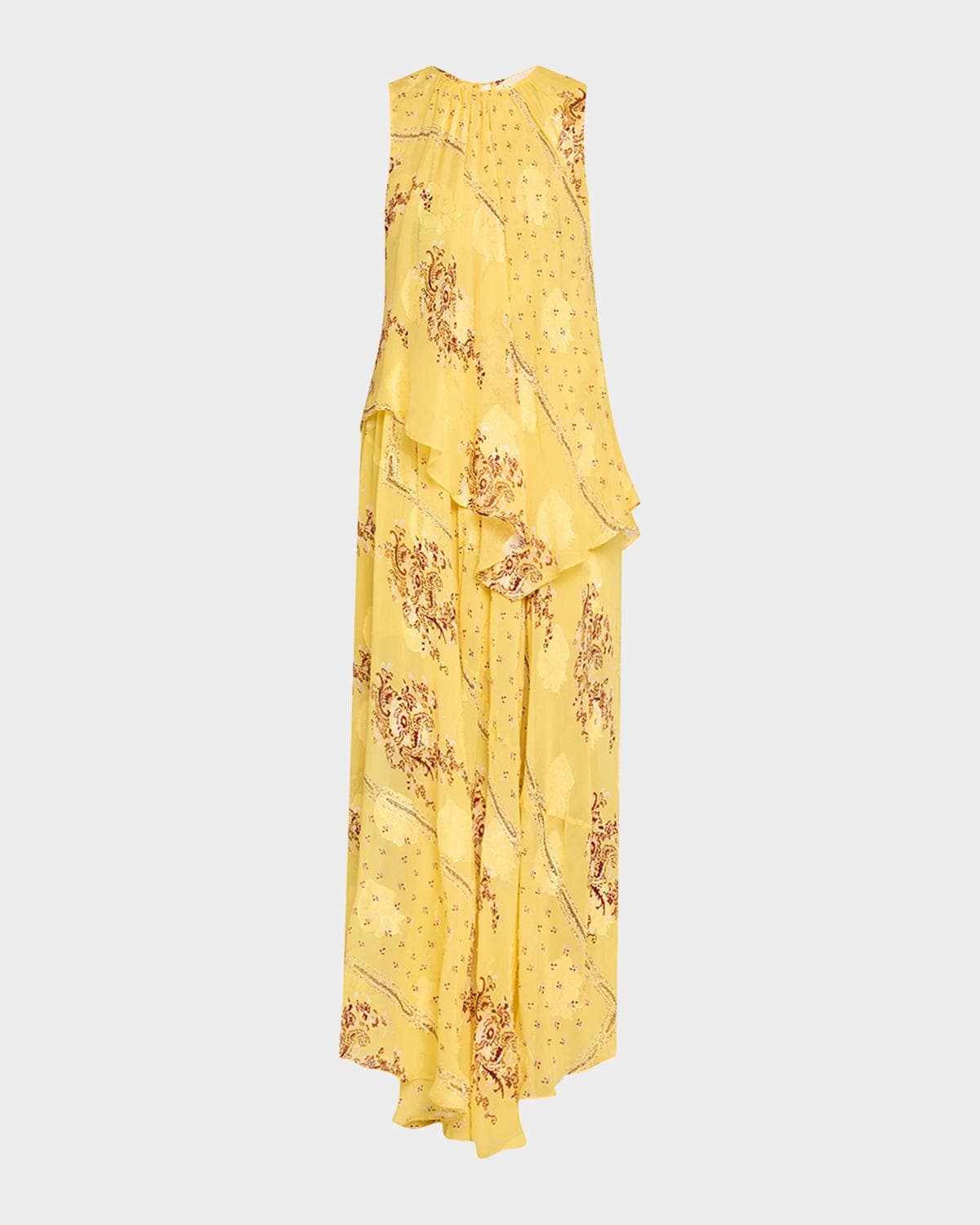 Ulla Johnson Caprice Asymmetric Layered Silk Dress