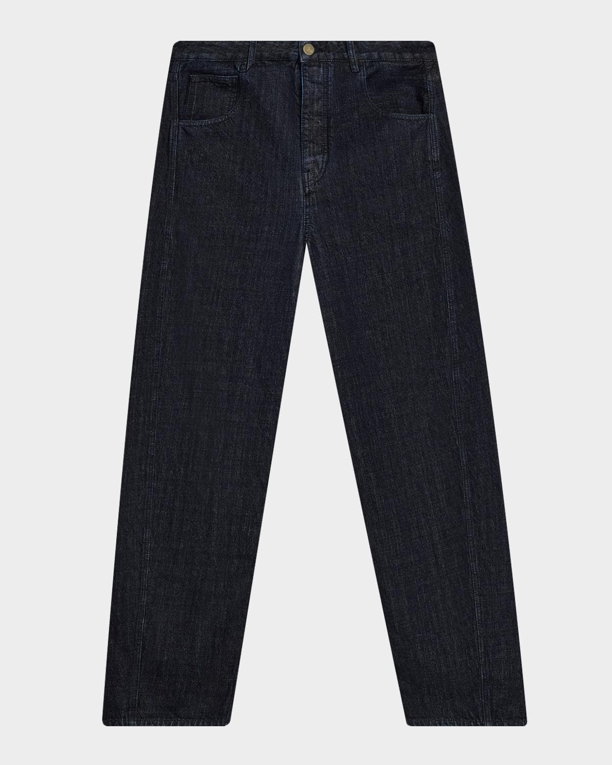 Jacquemus Men's The Mirada de-Nîmes Curved Denim Pants