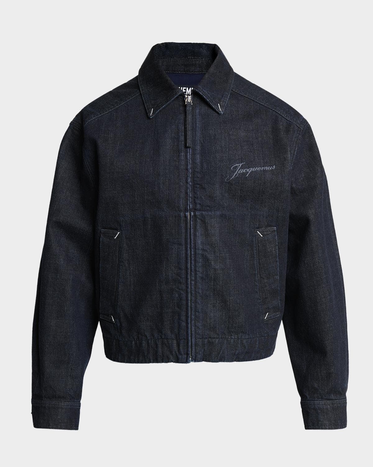 Jacquemus Men's The Canevas De-Nimes Denim Shirt Jacket