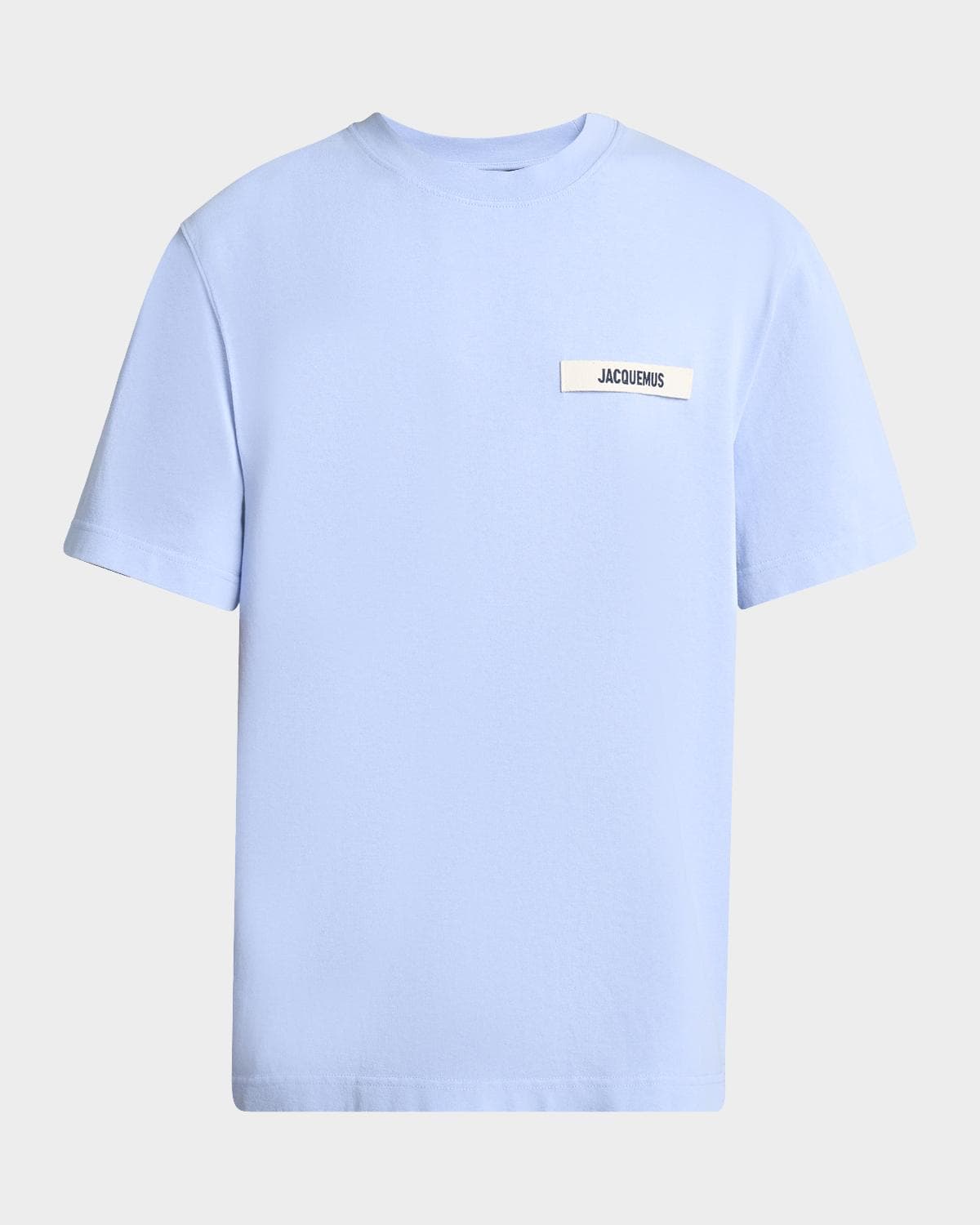 Jacquemus Men's Grosgrain Logo Crewneck T-Shirt