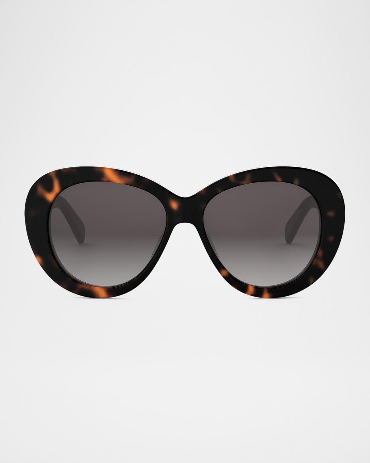 CELINE Triomphe Logo Oval Acetate Sunglasses