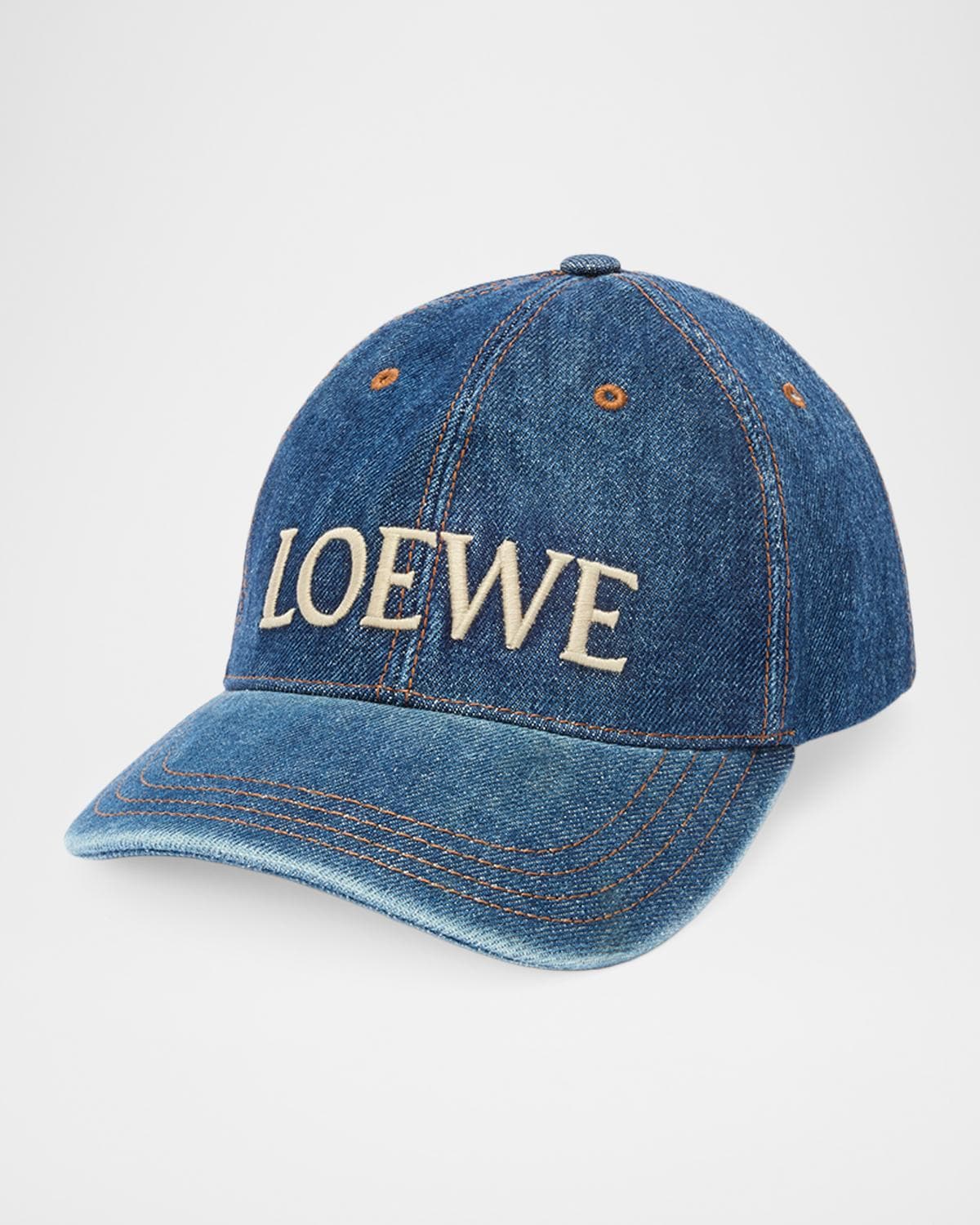 LOEWE x Paula's Ibiza Men's Denim Logo Baseball Cap