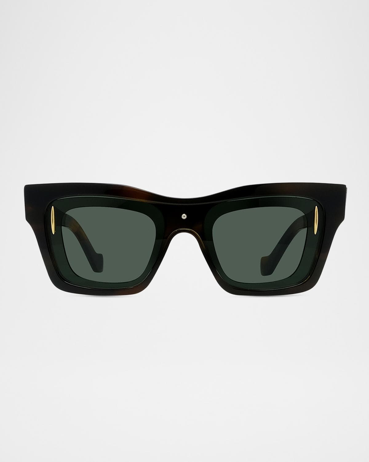 LOEWE Men's Signature Layered Acetate Square Sunglasses