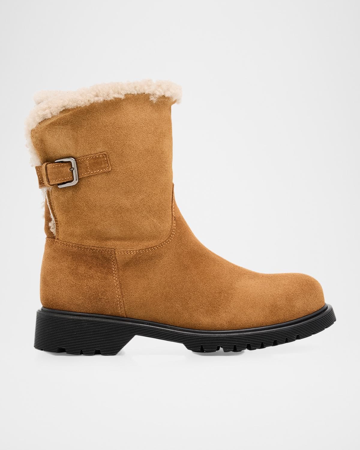 La Canadienne Hadley Shearling-Lined Suede Boots