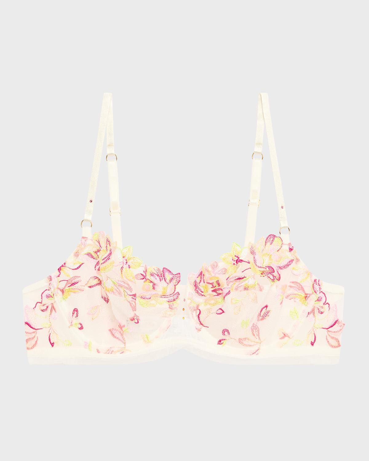 Lise Charmel Folie D 'Ete Floral-Embroidered Demi Bra