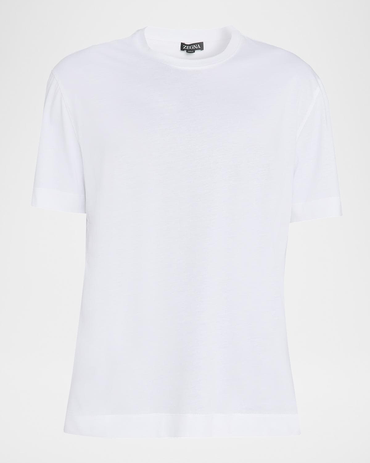 ZEGNA Men's Cotton Jersey Crewneck T-Shirt