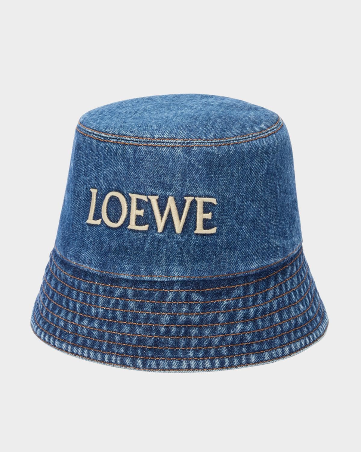 LOEWE x Paula's Ibiza Logo Denim Bucket Hat