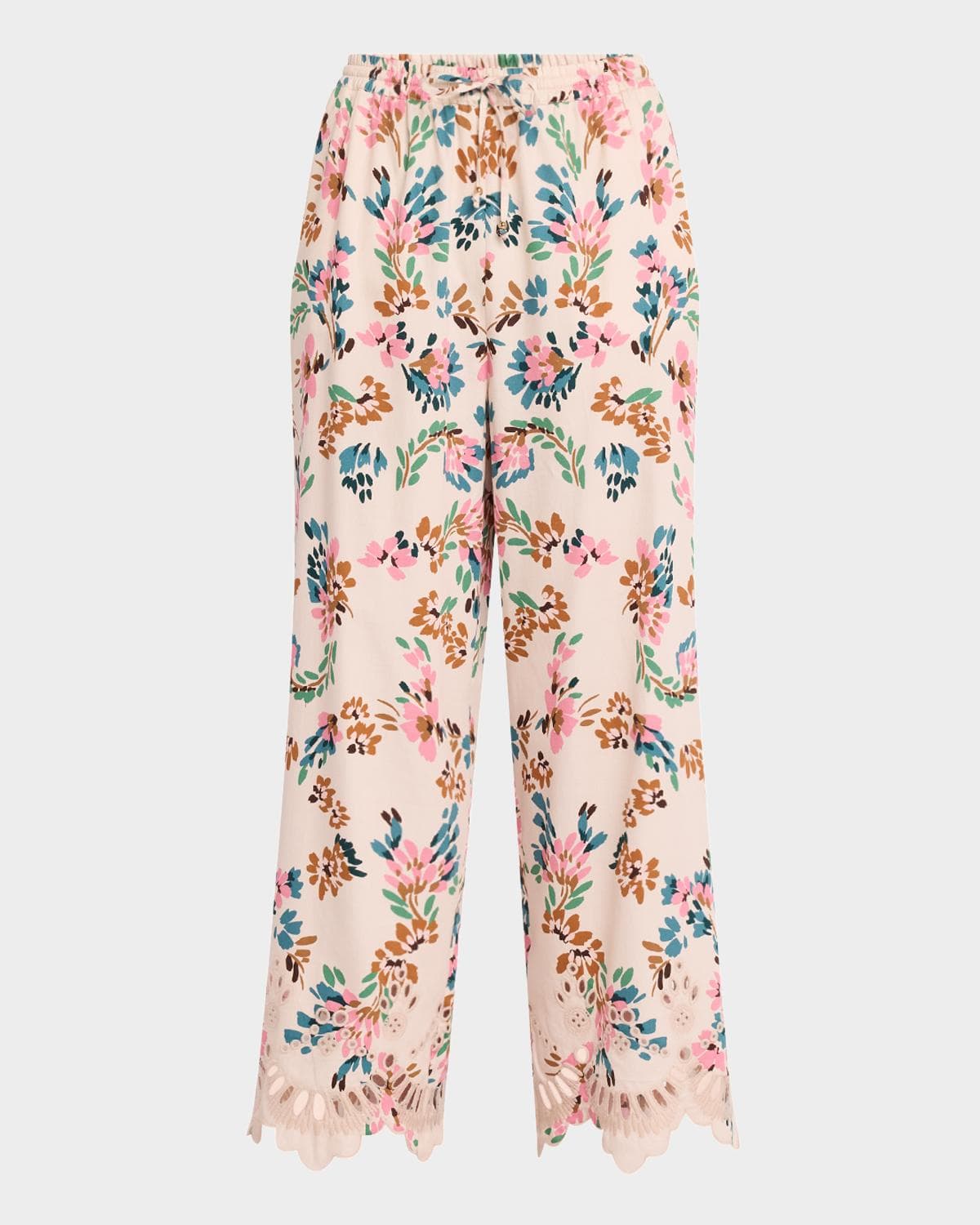 Figue Lizzy Straight-Leg Crop Pull-On Pants