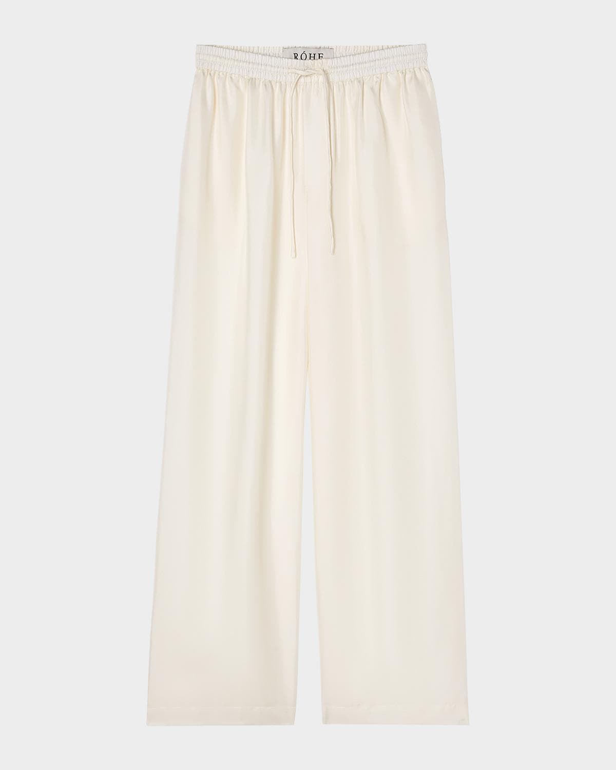 Róhe Wide-Leg Silk Trousers · 32 FR (0 US)