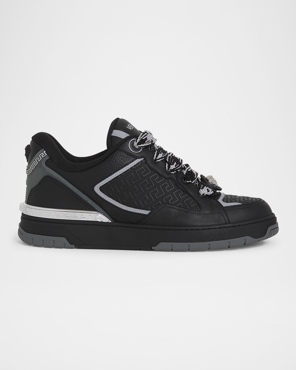 Versace Men's Biggie Basket Leather Sneakers