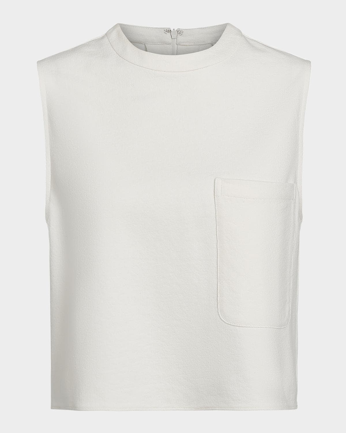 TWP Cropped Leather Muscle Tank