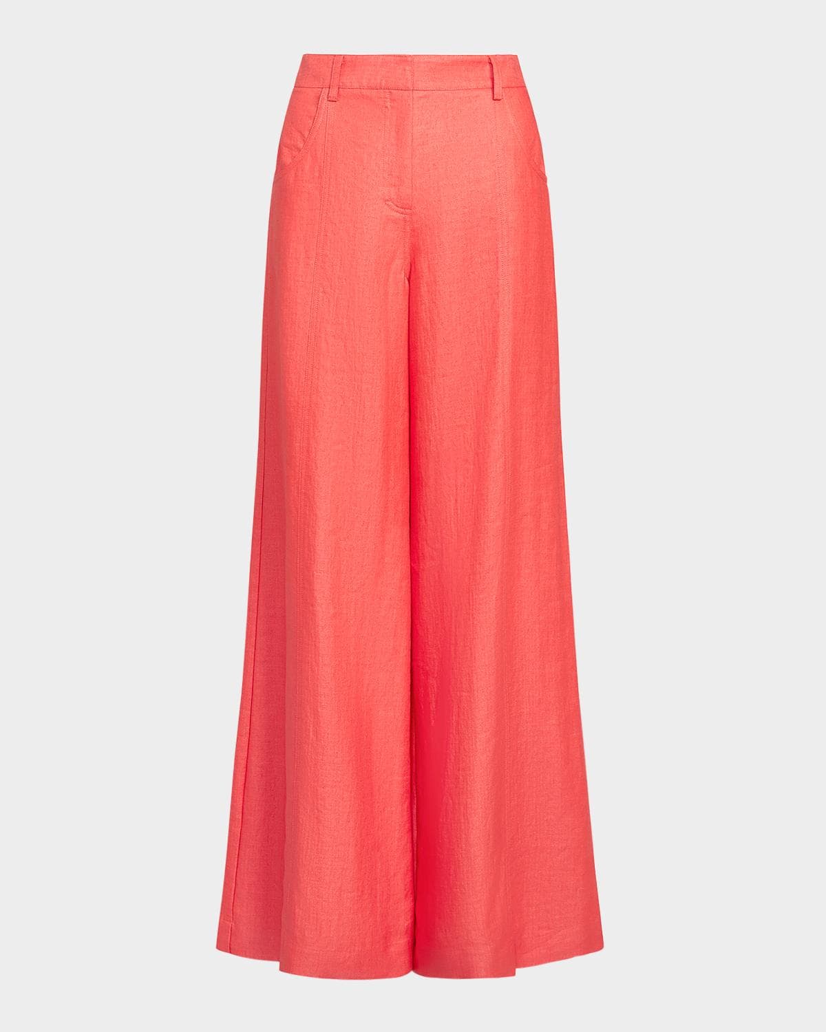 TWP Dees Cotton Linen Wide-Leg Trousers