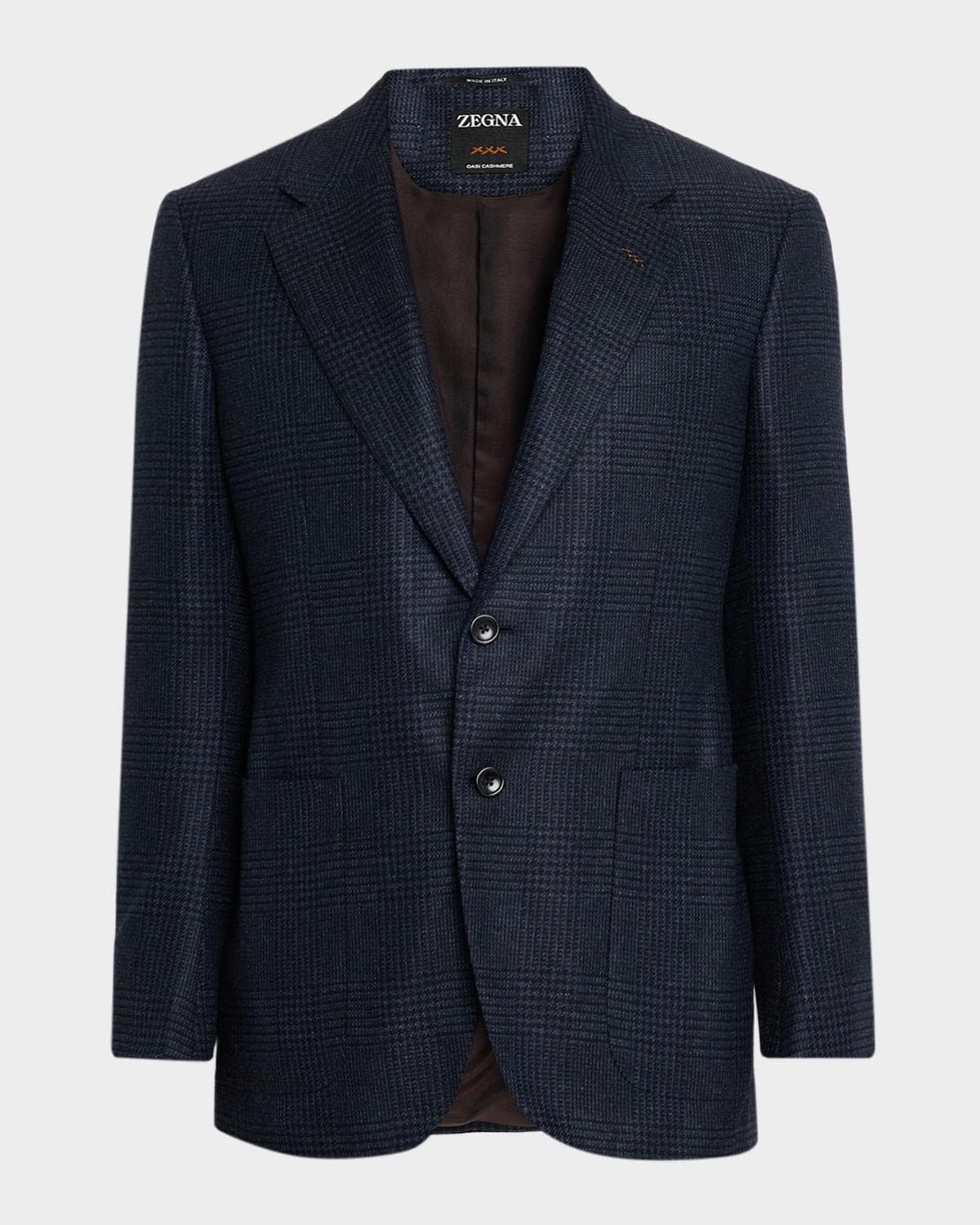ZEGNA Men's Oasi Cashmere Tonal Plaid Sport Coat