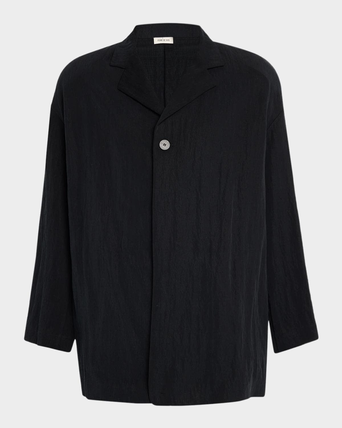 Fear of God Men's Relaxed-Fit Crinkle Twill Blazer