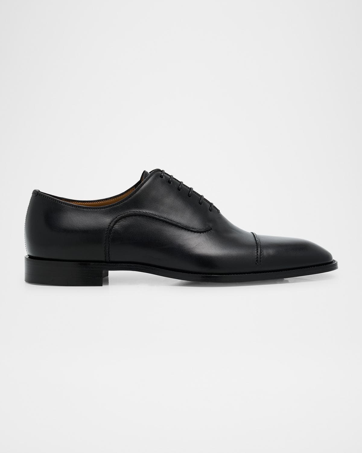 Christian Louboutin Men's Seriox Cap-Toe Leather Oxfords