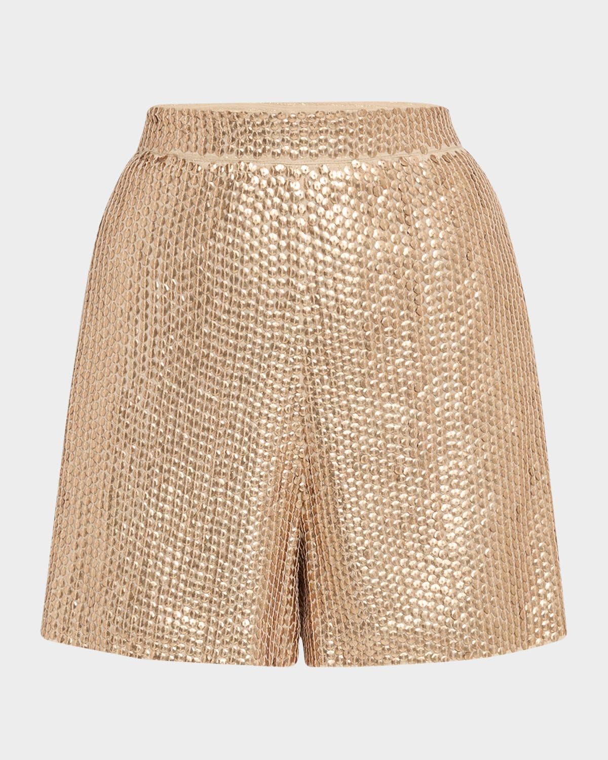 Kobi Halperin Ocean Wide-Leg Sequin Shorts