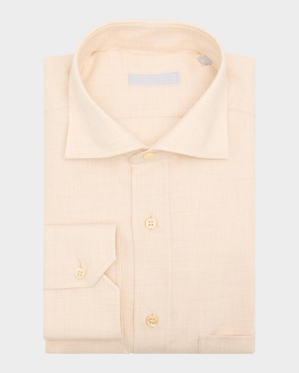 Stefano Ricci Men's Cotton Cashmere Dress Shirt