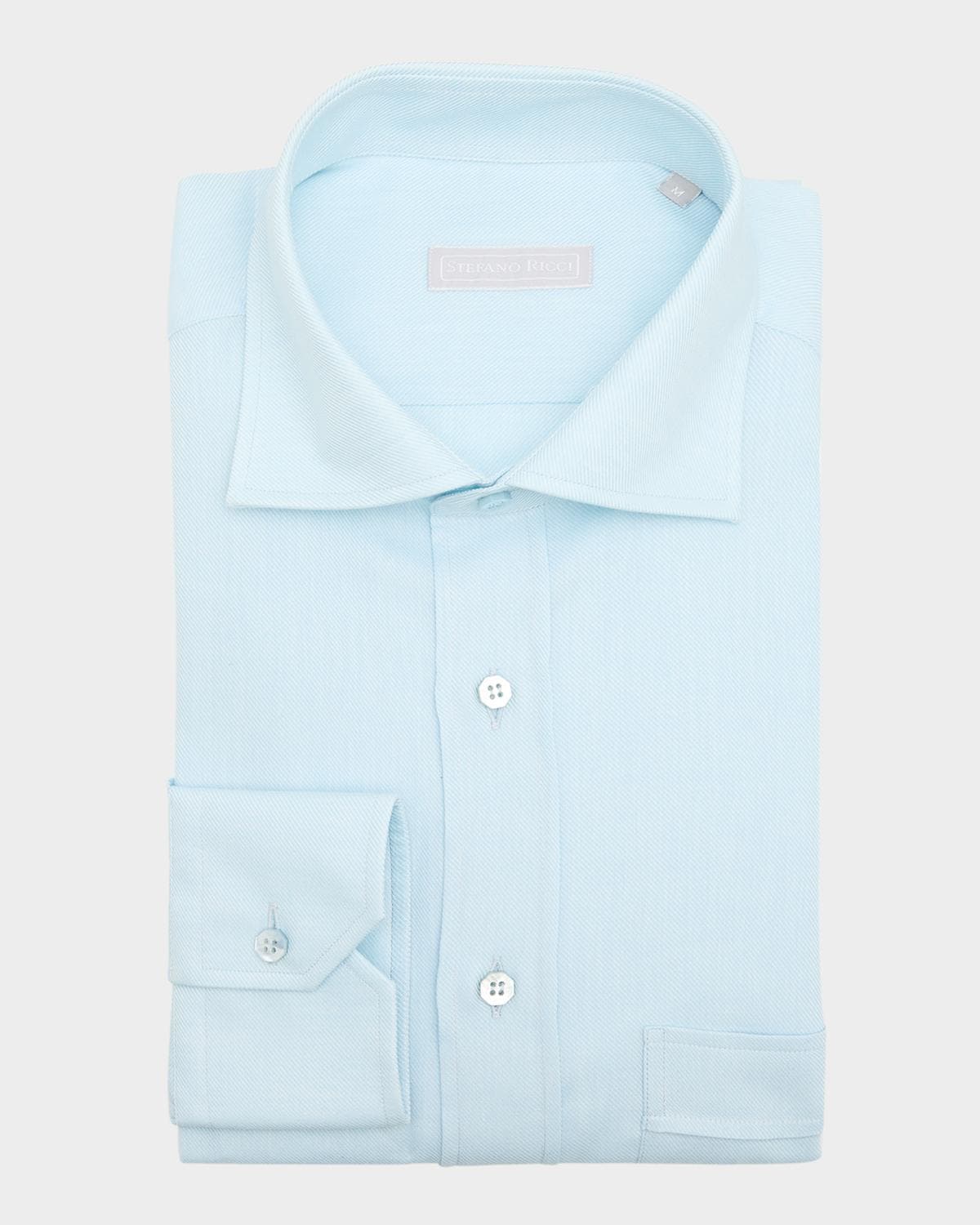 Stefano Ricci Men's Cotton Cashmere Dress Shirt
