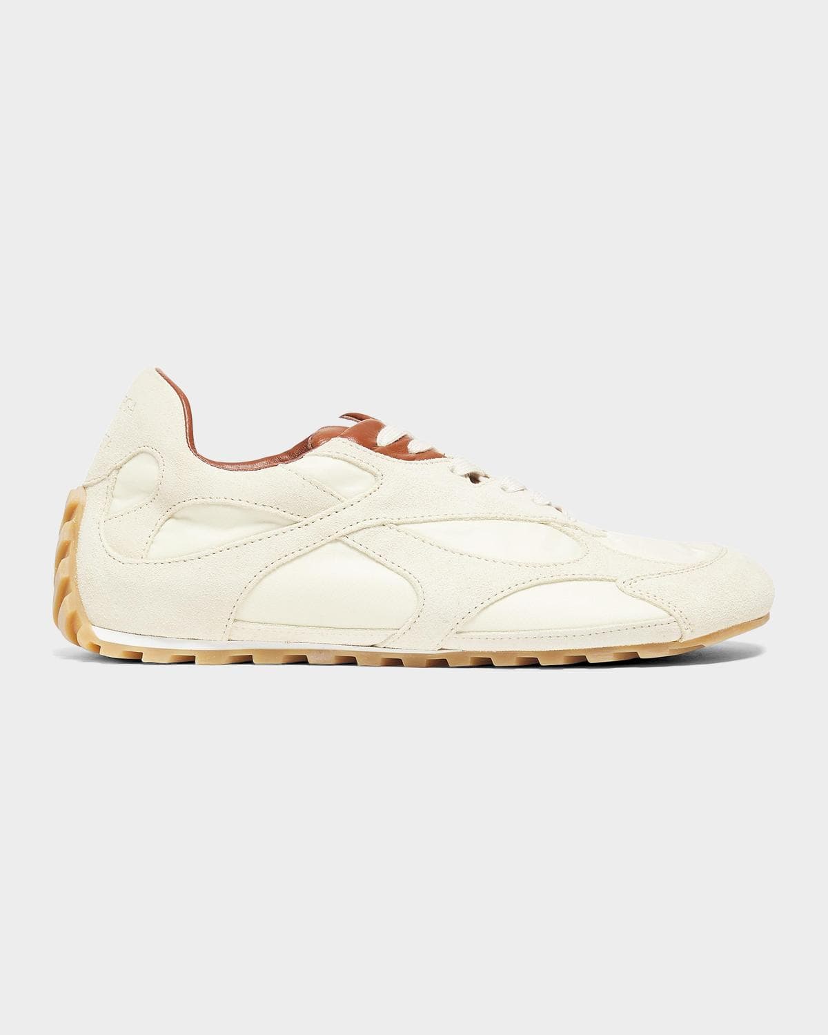 Bottega Veneta Orbit Lite Lace-Up Suede and Nylon Sneakers
