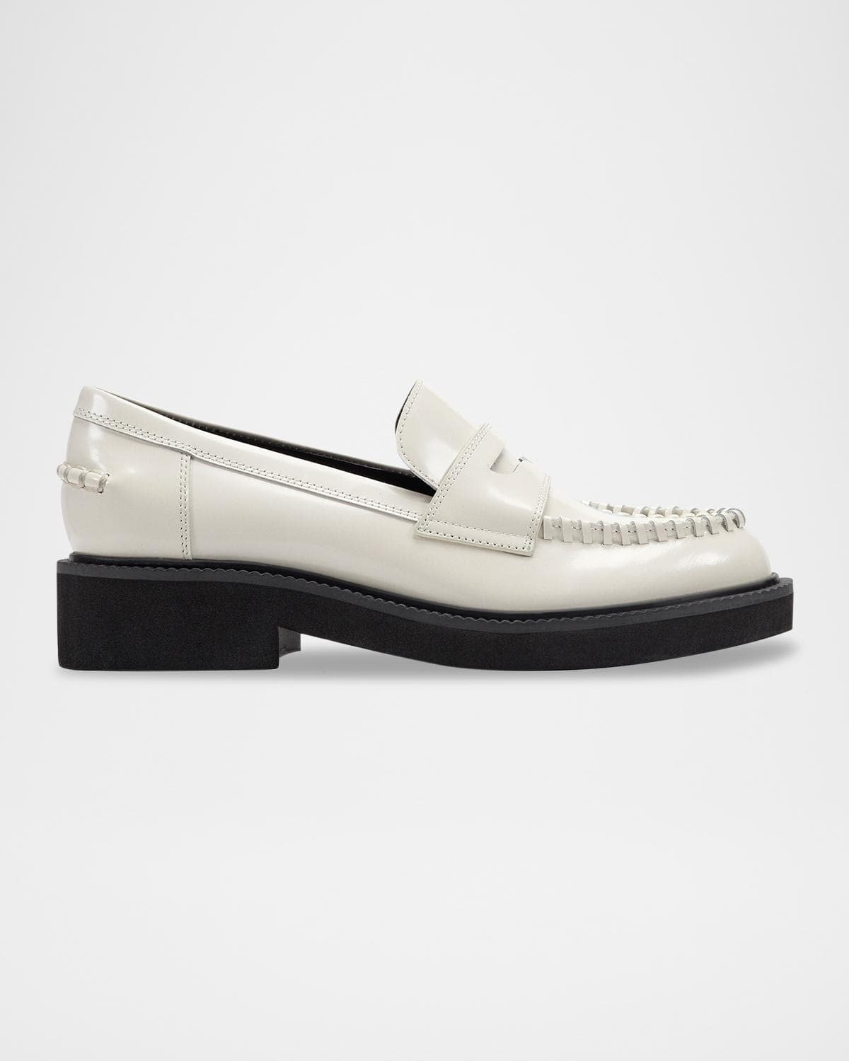 Marc Fisher LTD Dagman Whipstitch Leather Loafers
