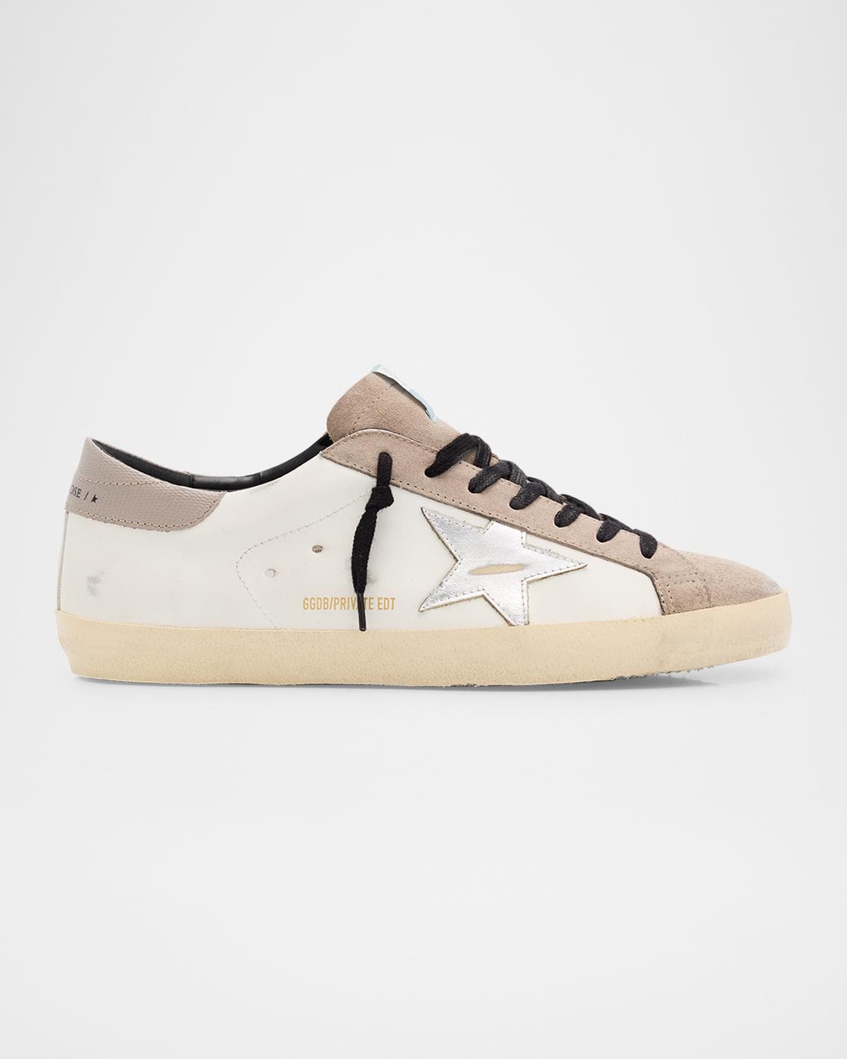 Golden Goose Men's Super-Star Leather and Suede Low-Top Sneakers