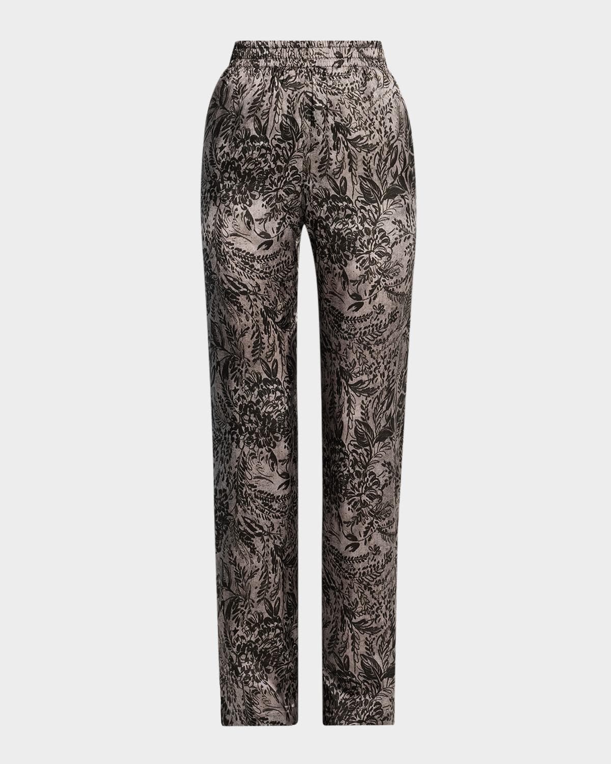 Golden Goose Golden Floral Viscose Twill Pants