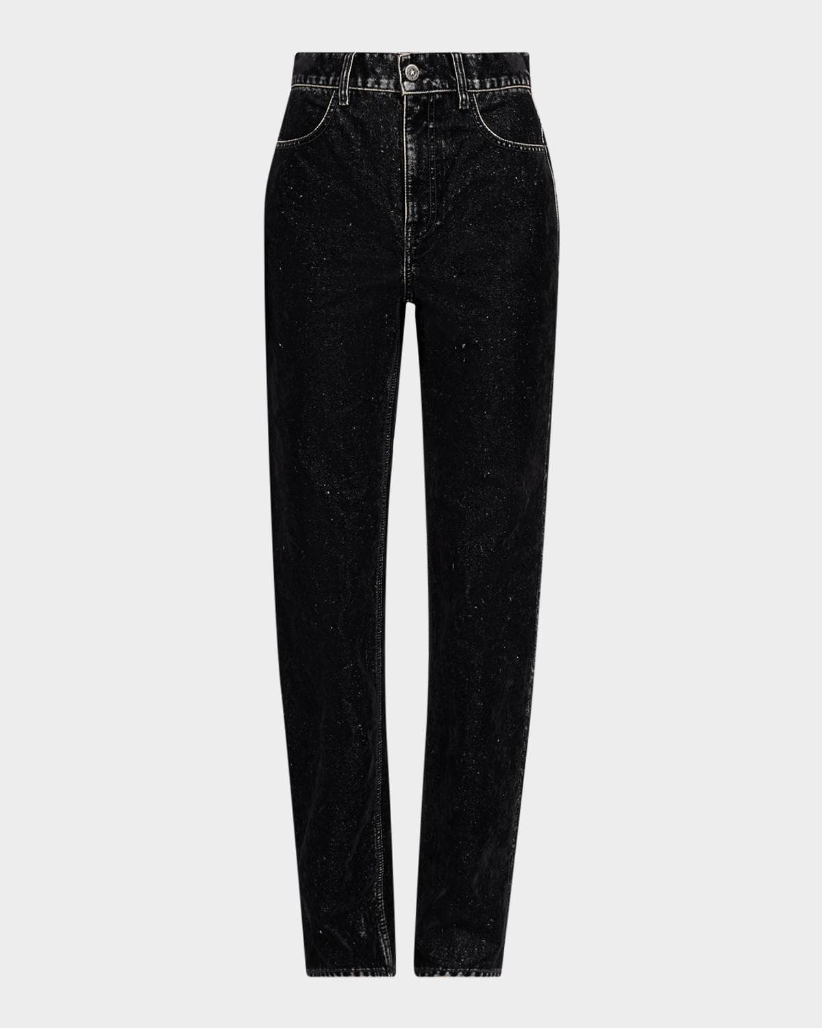 Golden Goose Journey Straight Velvet-Effect Jeans