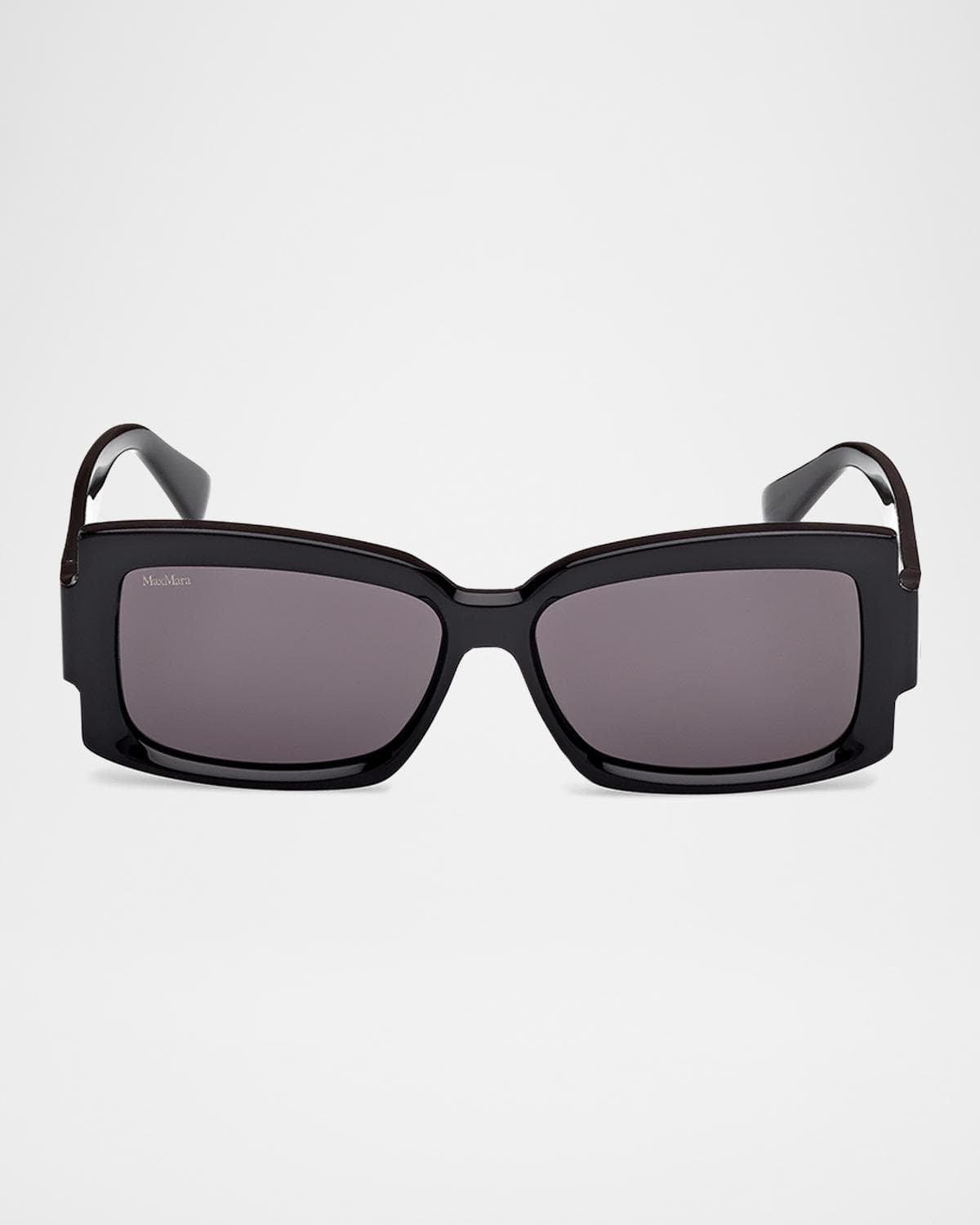 Max Mara Lee-3 Acetate Rectangular Sunglasses