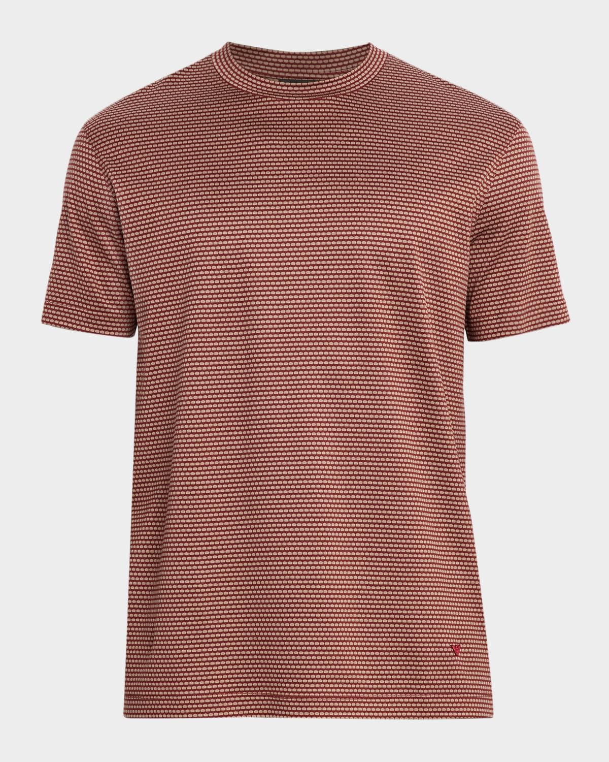 Emporio Armani Men's Jersey Jacquard Crewneck T-Shirt