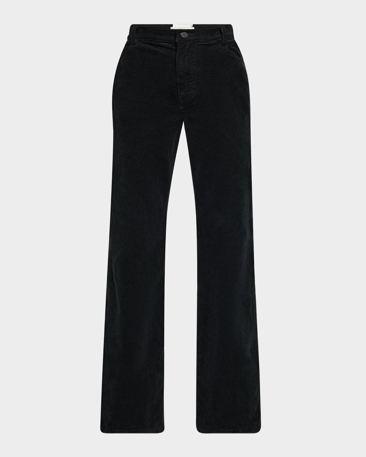 Nili Lotan Roe Cotton Stretch Velvet Bootcut-Leg Pants