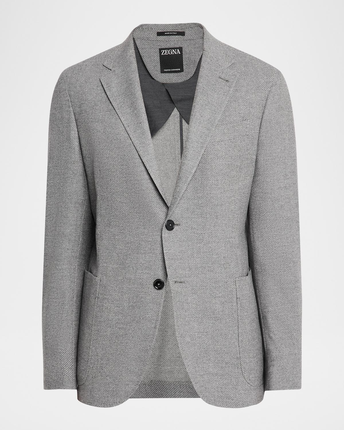 ZEGNA Men's Mélange Trofeo Cashmere Sport Coat