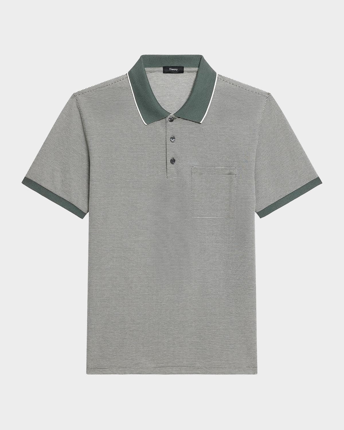 Theory Men's Birdseye Pique Pocket Polo Shirt