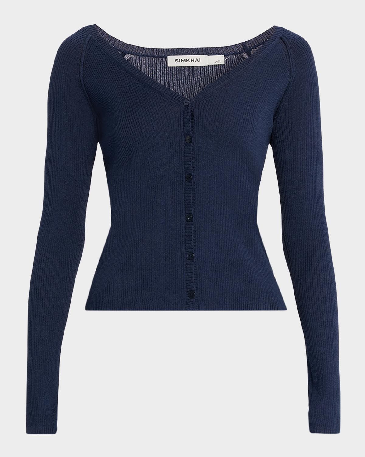 SIMKHAI Darlene Silk-Cashmere Cardigan