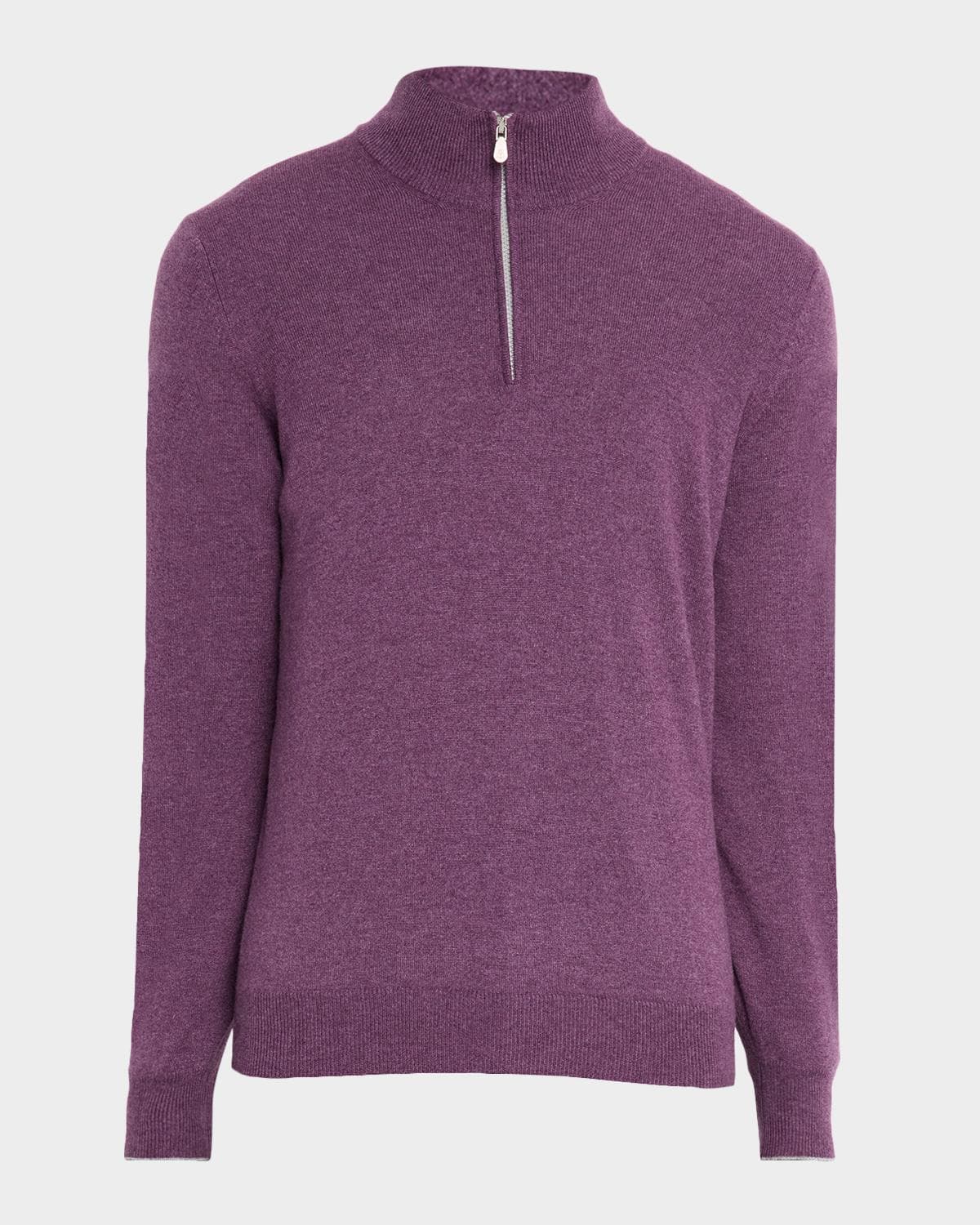 Brunello Cucinelli Men's Cashmere Quarter-Zip Sweater
